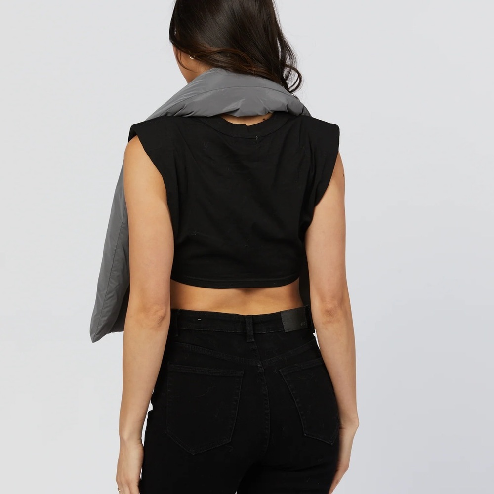 Shaci The Label Grey Puffer Scarf - Picture 5 of 8
